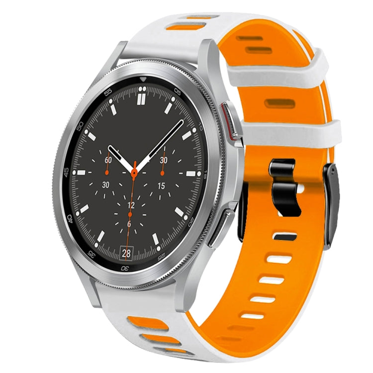 Dây đồng hồ silicone hai màu 20mm, Dành cho Samsung Galaxy Watch 4 44mm, Dành cho Samsung Galaxy Watch 4 Classic 46mm
