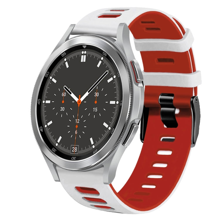 Dây đồng hồ silicone hai màu 20mm, Dành cho Samsung Galaxy Watch 4 44mm, Dành cho Samsung Galaxy Watch 4 Classic 46mm