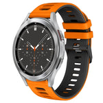 Dây đồng hồ silicone hai màu 20mm, Dành cho Samsung Galaxy Watch 4 44mm, Dành cho Samsung Galaxy Watch 4 Classic 46mm