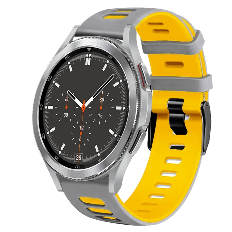 Dây đồng hồ silicone hai màu 20mm, Dành cho Samsung Galaxy Watch 4 44mm, Dành cho Samsung Galaxy Watch 4 Classic 46mm