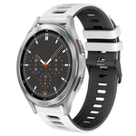 Dây đồng hồ silicone hai màu 20mm, Dành cho Samsung Galaxy Watch 4 44mm, Dành cho Samsung Galaxy Watch 4 Classic 46mm