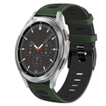 Dây đồng hồ silicone hai màu 20mm, Dành cho Samsung Galaxy Watch 4 44mm, Dành cho Samsung Galaxy Watch 4 Classic 46mm
