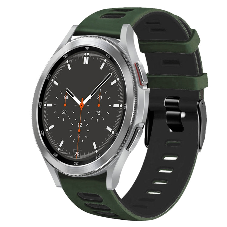 Dây đồng hồ silicone hai màu 20mm, Dành cho Samsung Galaxy Watch 4 44mm, Dành cho Samsung Galaxy Watch 4 Classic 46mm