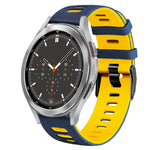 Dây đồng hồ silicone hai màu 20mm, Dành cho Samsung Galaxy Watch 4 44mm, Dành cho Samsung Galaxy Watch 4 Classic 46mm