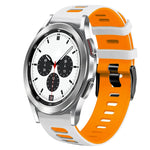 Dây đồng hồ silicone hai màu 20mm, Dành cho Samsung Galaxy Watch 4 Classic 42mm, Dành cho Samsung Galaxy Watch Active 2