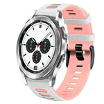 Dây đồng hồ silicone hai màu 20mm, Dành cho Samsung Galaxy Watch 4 Classic 42mm, Dành cho Samsung Galaxy Watch Active 2