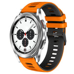 Dây đồng hồ silicone hai màu 20mm, Dành cho Samsung Galaxy Watch 4 Classic 42mm, Dành cho Samsung Galaxy Watch Active 2
