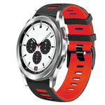 Dây đồng hồ silicone hai màu 20mm, Dành cho Samsung Galaxy Watch 4 Classic 42mm, Dành cho Samsung Galaxy Watch Active 2
