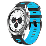 Dây đồng hồ silicone hai màu 20mm, Dành cho Samsung Galaxy Watch 4 Classic 42mm, Dành cho Samsung Galaxy Watch Active 2