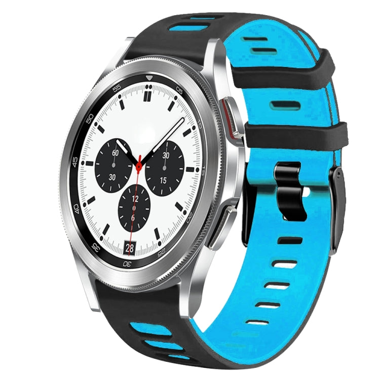 Dây đồng hồ silicone hai màu 20mm, Dành cho Samsung Galaxy Watch 4 Classic 42mm, Dành cho Samsung Galaxy Watch Active 2