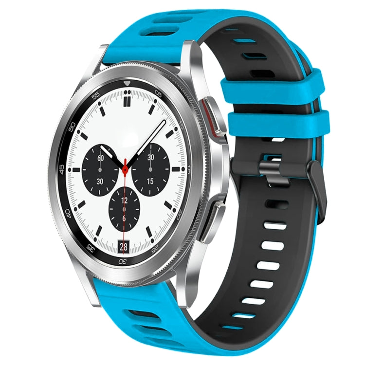 Dây đồng hồ silicone hai màu 20mm, Dành cho Samsung Galaxy Watch 4 Classic 42mm, Dành cho Samsung Galaxy Watch Active 2