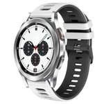 Dây đồng hồ silicone hai màu 20mm, Dành cho Samsung Galaxy Watch 4 Classic 42mm, Dành cho Samsung Galaxy Watch Active 2