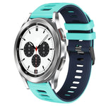 Dây đồng hồ silicone hai màu 20mm, Dành cho Samsung Galaxy Watch 4 Classic 42mm, Dành cho Samsung Galaxy Watch Active 2