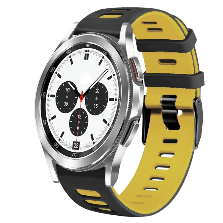Dây đồng hồ silicone hai màu 20mm, Dành cho Samsung Galaxy Watch 4 Classic 42mm, Dành cho Samsung Galaxy Watch Active 2