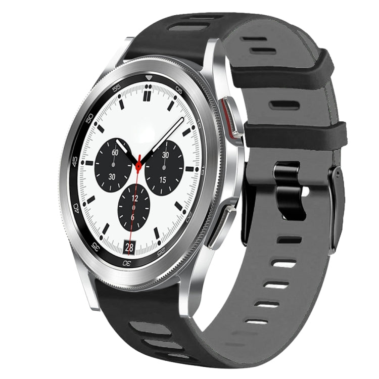 Dây đồng hồ silicone hai màu 20mm, Dành cho Samsung Galaxy Watch 4 Classic 42mm, Dành cho Samsung Galaxy Watch Active 2