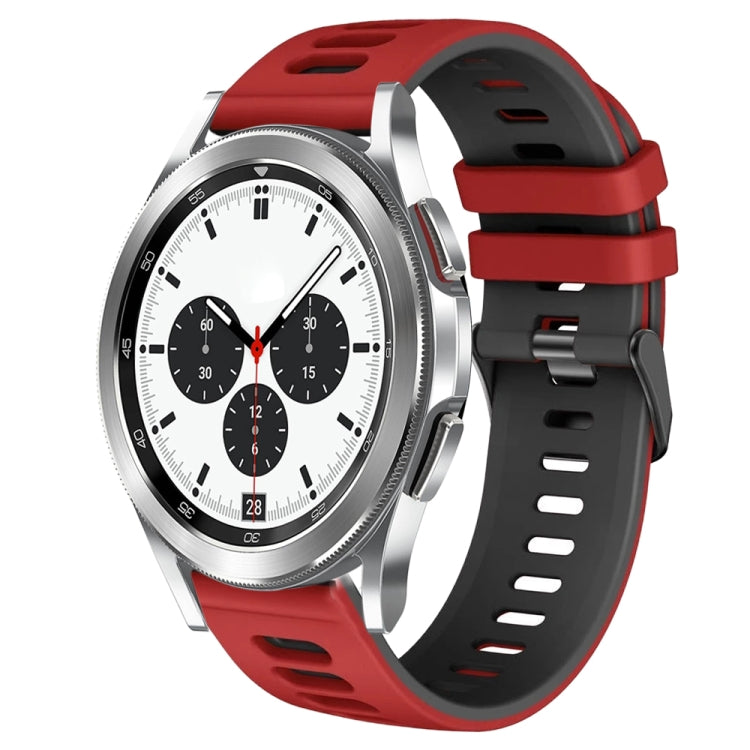 Dây đồng hồ silicone hai màu 20mm, Dành cho Samsung Galaxy Watch 4 Classic 42mm, Dành cho Samsung Galaxy Watch Active 2