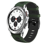Dây đồng hồ silicone hai màu 20mm, Dành cho Samsung Galaxy Watch 4 Classic 42mm, Dành cho Samsung Galaxy Watch Active 2