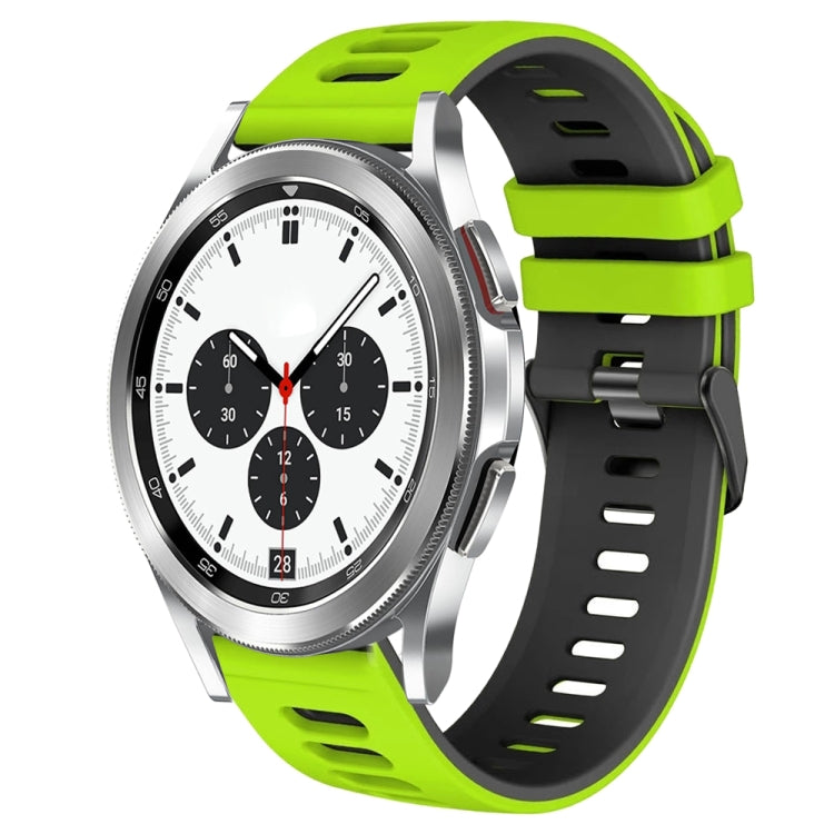 Dây đồng hồ silicone hai màu 20mm, Dành cho Samsung Galaxy Watch 4 Classic 42mm, Dành cho Samsung Galaxy Watch Active 2
