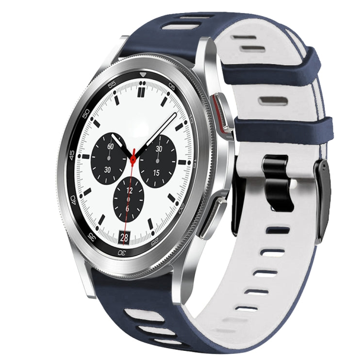 Dây đồng hồ silicone hai màu 20mm, Dành cho Samsung Galaxy Watch 4 Classic 42mm, Dành cho Samsung Galaxy Watch Active 2