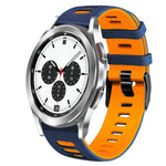 Dây đồng hồ silicone hai màu 20mm, Dành cho Samsung Galaxy Watch 4 Classic 42mm, Dành cho Samsung Galaxy Watch Active 2