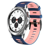 Dây đồng hồ silicone hai màu 20mm, Dành cho Samsung Galaxy Watch 4 Classic 42mm, Dành cho Samsung Galaxy Watch Active 2