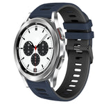 Dây đồng hồ silicone hai màu 20mm, Dành cho Samsung Galaxy Watch 4 Classic 42mm, Dành cho Samsung Galaxy Watch Active 2