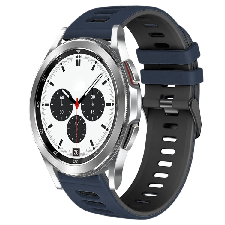 Dây đồng hồ silicone hai màu 20mm, Dành cho Samsung Galaxy Watch 4 Classic 42mm, Dành cho Samsung Galaxy Watch Active 2