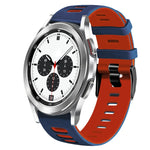 Dây đồng hồ silicone hai màu 20mm, Dành cho Samsung Galaxy Watch 4 Classic 42mm, Dành cho Samsung Galaxy Watch Active 2