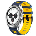 Dây đồng hồ silicone hai màu 20mm, Dành cho Samsung Galaxy Watch 4 Classic 42mm, Dành cho Samsung Galaxy Watch Active 2