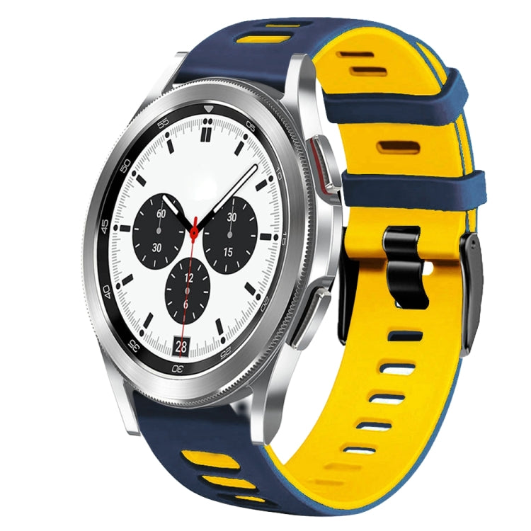 Dây đồng hồ silicone hai màu 20mm, Dành cho Samsung Galaxy Watch 4 Classic 42mm, Dành cho Samsung Galaxy Watch Active 2