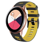 Dây đồng hồ silicone hai màu 20mm, Dành cho Samsung Galaxy Watch 4 Classic 42mm, Dành cho Samsung Galaxy Watch Active 2
