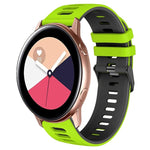Dây đồng hồ silicone hai màu 20mm, Dành cho Samsung Galaxy Watch 4 Classic 42mm, Dành cho Samsung Galaxy Watch Active 2