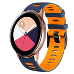 Dây đồng hồ silicone hai màu 20mm, Dành cho Samsung Galaxy Watch 4 Classic 42mm, Dành cho Samsung Galaxy Watch Active 2