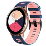 Dây đồng hồ silicone hai màu 20mm, Dành cho Samsung Galaxy Watch 4 Classic 42mm, Dành cho Samsung Galaxy Watch Active 2