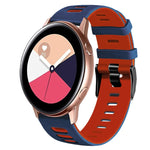 Dây đồng hồ silicone hai màu 20mm, Dành cho Samsung Galaxy Watch 4 Classic 42mm, Dành cho Samsung Galaxy Watch Active 2