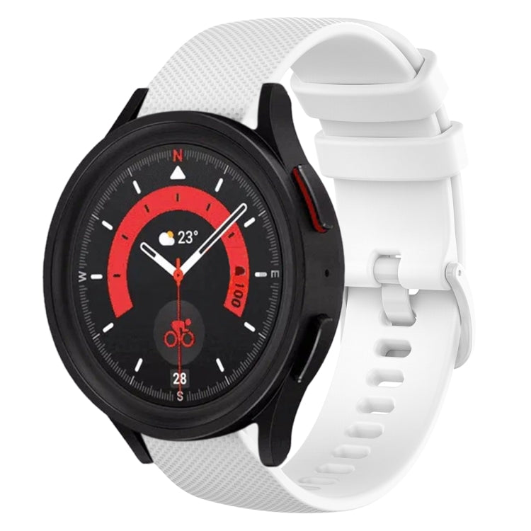 Dây đồng hồ silicone màu trơn kẻ sọc 20mm, dành cho Samsung Galaxy Watch5 40mm, dành cho Samsung Galaxy Watch5 44mm, dành cho Samsung Galaxy Watch5 Pro 45mm, dành cho Samsung Galaxy Watch4 40mm