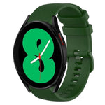 Dây đồng hồ silicone màu trơn kẻ ca-rô 20mm, Dành cho Samsung Galaxy Watch4 44mm, Dành cho Samsung Galaxy Watch4 Classic 46mm, Dành cho Samsung Galaxy Watch4 Classic 42mm, Dành cho Samsung Galaxy Watch Active 2