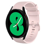 Dây đồng hồ silicone màu trơn kẻ ca-rô 20mm, Dành cho Samsung Galaxy Watch4 44mm, Dành cho Samsung Galaxy Watch4 Classic 46mm, Dành cho Samsung Galaxy Watch4 Classic 42mm, Dành cho Samsung Galaxy Watch Active 2