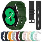 Dây đồng hồ silicone màu trơn kẻ ca-rô 20mm, Dành cho Samsung Galaxy Watch4 44mm, Dành cho Samsung Galaxy Watch4 Classic 46mm, Dành cho Samsung Galaxy Watch4 Classic 42mm, Dành cho Samsung Galaxy Watch Active 2