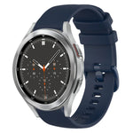 Dây đồng hồ silicone màu trơn kẻ ca-rô 20mm, Dành cho Samsung Galaxy Watch4 44mm, Dành cho Samsung Galaxy Watch4 Classic 46mm, Dành cho Samsung Galaxy Watch4 Classic 42mm, Dành cho Samsung Galaxy Watch Active 2