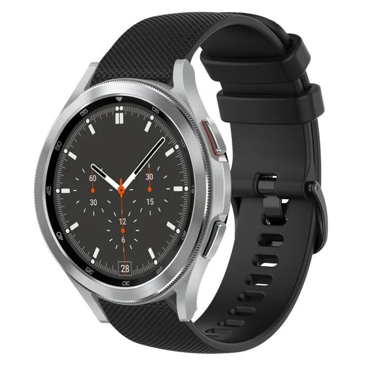 Dây đồng hồ silicone màu trơn kẻ ca-rô 20mm, Dành cho Samsung Galaxy Watch4 44mm, Dành cho Samsung Galaxy Watch4 Classic 46mm, Dành cho Samsung Galaxy Watch4 Classic 42mm, Dành cho Samsung Galaxy Watch Active 2
