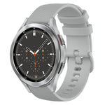 Dây đồng hồ silicone màu trơn kẻ ca-rô 20mm, Dành cho Samsung Galaxy Watch4 44mm, Dành cho Samsung Galaxy Watch4 Classic 46mm, Dành cho Samsung Galaxy Watch4 Classic 42mm, Dành cho Samsung Galaxy Watch Active 2