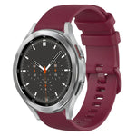 Dây đồng hồ silicone màu trơn kẻ ca-rô 20mm, Dành cho Samsung Galaxy Watch4 44mm, Dành cho Samsung Galaxy Watch4 Classic 46mm, Dành cho Samsung Galaxy Watch4 Classic 42mm, Dành cho Samsung Galaxy Watch Active 2