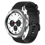 Dây đồng hồ silicone màu trơn kẻ ca-rô 20mm, Dành cho Samsung Galaxy Watch4 44mm, Dành cho Samsung Galaxy Watch4 Classic 46mm, Dành cho Samsung Galaxy Watch4 Classic 42mm, Dành cho Samsung Galaxy Watch Active 2