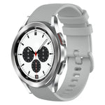 Dây đồng hồ silicone màu trơn kẻ ca-rô 20mm, Dành cho Samsung Galaxy Watch4 44mm, Dành cho Samsung Galaxy Watch4 Classic 46mm, Dành cho Samsung Galaxy Watch4 Classic 42mm, Dành cho Samsung Galaxy Watch Active 2