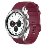 Dây đồng hồ silicone màu trơn kẻ ca-rô 20mm, Dành cho Samsung Galaxy Watch4 44mm, Dành cho Samsung Galaxy Watch4 Classic 46mm, Dành cho Samsung Galaxy Watch4 Classic 42mm, Dành cho Samsung Galaxy Watch Active 2