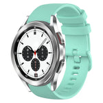 Dây đồng hồ silicone màu trơn kẻ ca-rô 20mm, Dành cho Samsung Galaxy Watch4 44mm, Dành cho Samsung Galaxy Watch4 Classic 46mm, Dành cho Samsung Galaxy Watch4 Classic 42mm, Dành cho Samsung Galaxy Watch Active 2