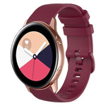 Dây đồng hồ silicone màu trơn kẻ ca-rô 20mm, Dành cho Samsung Galaxy Watch4 44mm, Dành cho Samsung Galaxy Watch4 Classic 46mm, Dành cho Samsung Galaxy Watch4 Classic 42mm, Dành cho Samsung Galaxy Watch Active 2