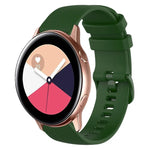 Dây đồng hồ silicone màu trơn kẻ ca-rô 20mm, Dành cho Samsung Galaxy Watch4 44mm, Dành cho Samsung Galaxy Watch4 Classic 46mm, Dành cho Samsung Galaxy Watch4 Classic 42mm, Dành cho Samsung Galaxy Watch Active 2