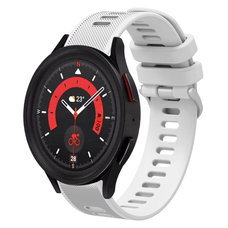 Dây đồng hồ silicone màu trơn vải twill 20mm, dành cho Samsung Galaxy Watch5 40mm, dành cho Samsung Galaxy Watch5 44mm, dành cho Samsung Galaxy Watch5 Pro 45mm, dành cho Samsung Galaxy Watch4 40mm